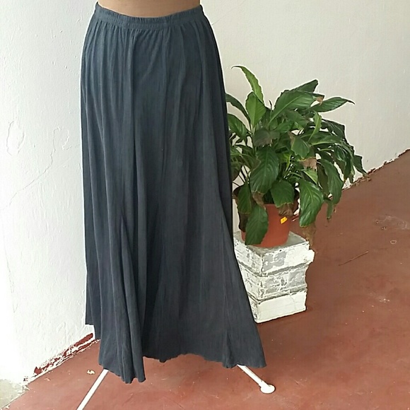 Chico's Black maxi skirt Sz 0 (Small) - Picture 1 of 5